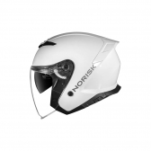 Capacete Norisk City Aberto - Monocolor Branco Brilhante