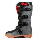 Bota ASW Image Enduro - Preto Cinza Vermelho