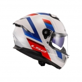 Capacete LS2 FF808 Stream II - Vintage Branco Azul Vermelho