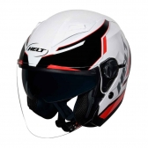 Capacete Helt City Aberto C/ Óculos - Smart Branco