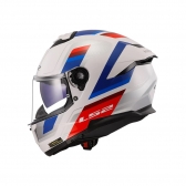Capacete LS2 FF808 Stream II - Vintage Branco Azul Vermelho