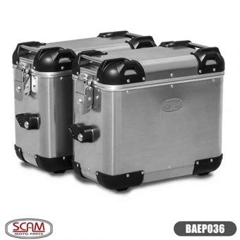 Baú Lateral Scam Ushuaia Em Alumínio 36L