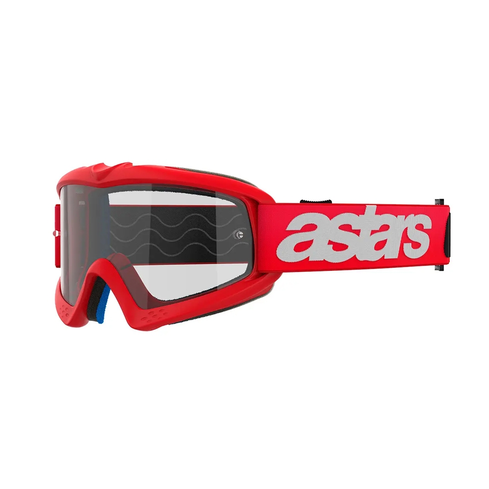 Óculos Alpinestars Vision Youth Blaze Lente Clear - Vermelho
