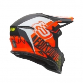 Capacete ASW Fusion 2.0 Dash - Preto Laranja Branco