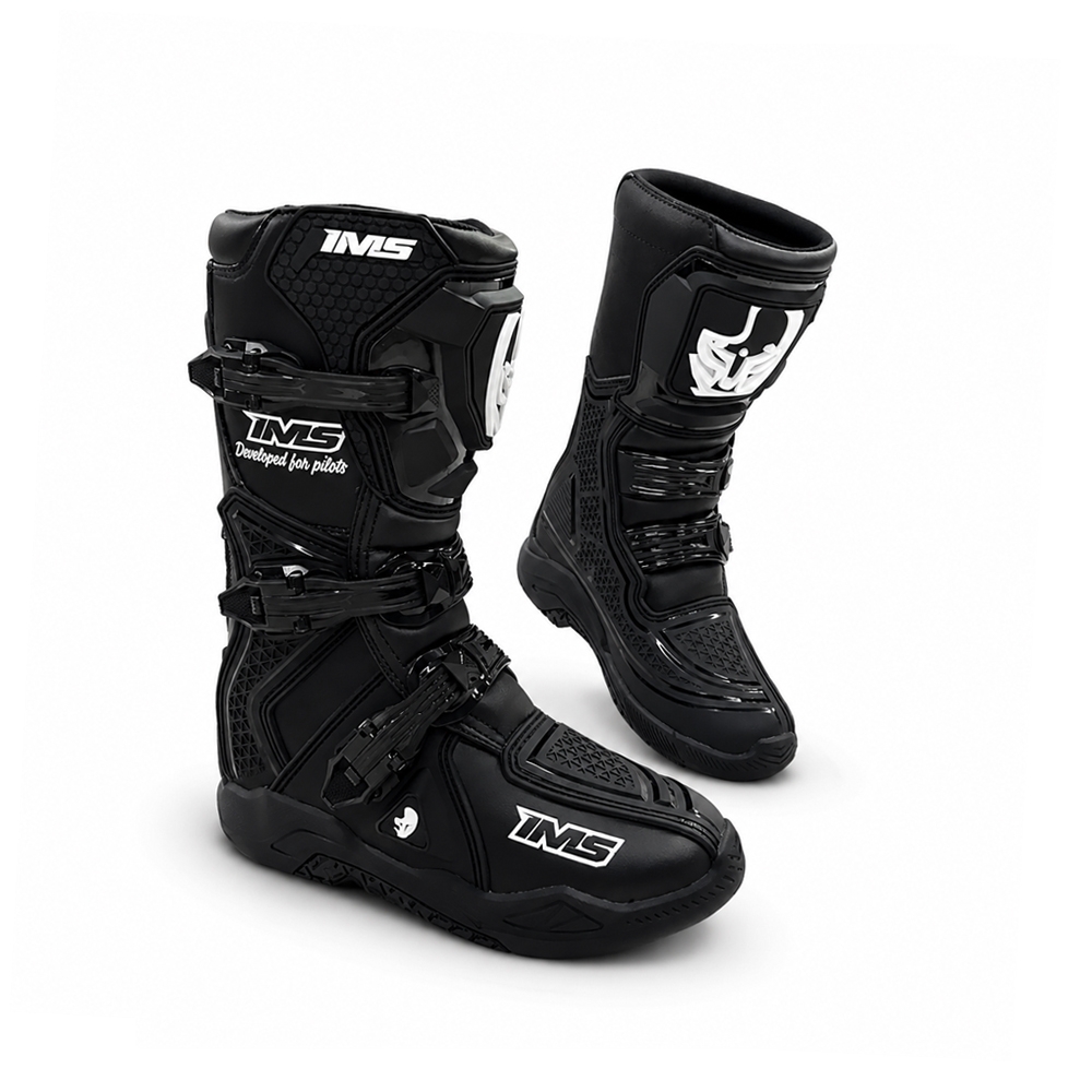Bota IMS Robust Infantil Trilha Motocross - Preto