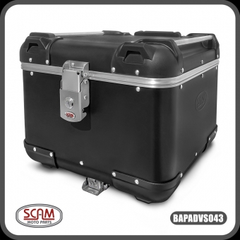 Baú Scam Ushuaia Alumínio 43L BMW Adventure 850 / 1200 / 1250 - Preto