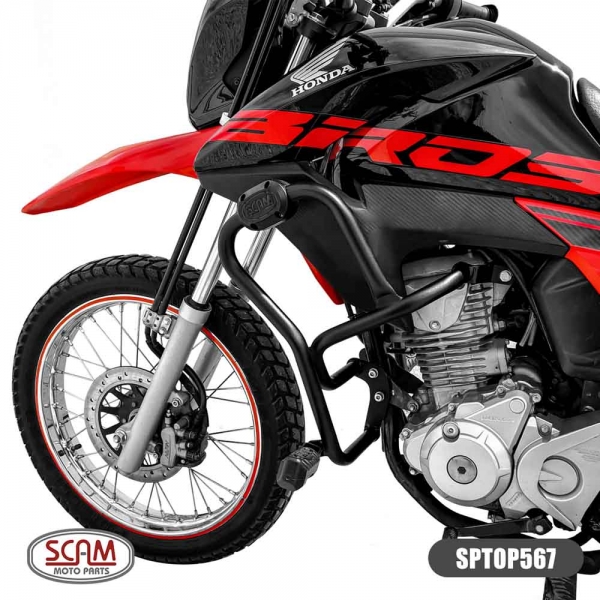 Protetor Motor e Carenagem C/ Pedaleira Honda Bros 160 2015+