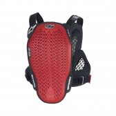 Colete Alpinestars A6 Plasma Chest Protector Preto Vermelho