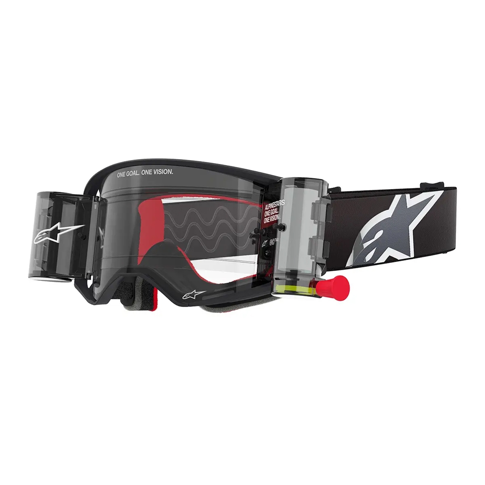 Óculos Alpinestars Supertech Corp Roll-Off Clear Preto Cinza