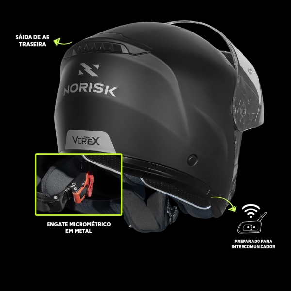 Capacete Norisk Vortex Escamoteável