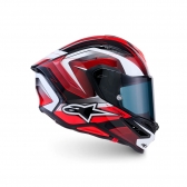 Capacete Alpinestars Sr7 Kinets Preto Vermelho Branco