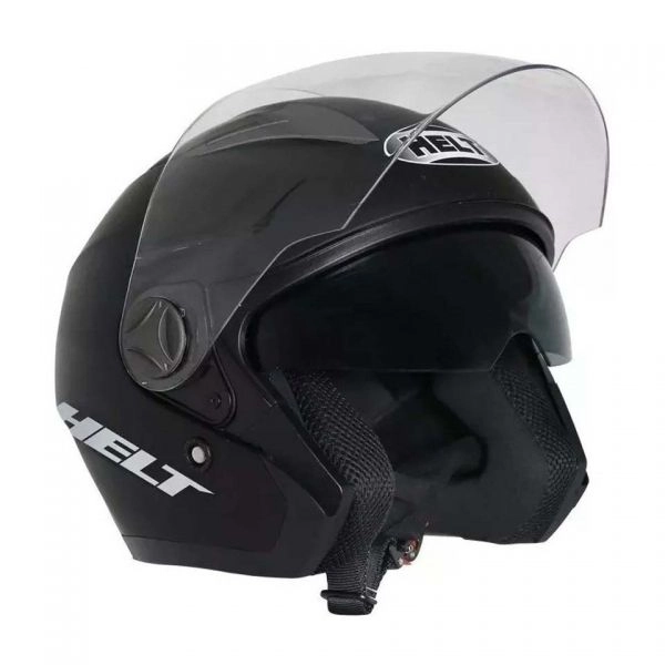 Capacete Helt City Aberto C/ Óculos - Preto Fosco