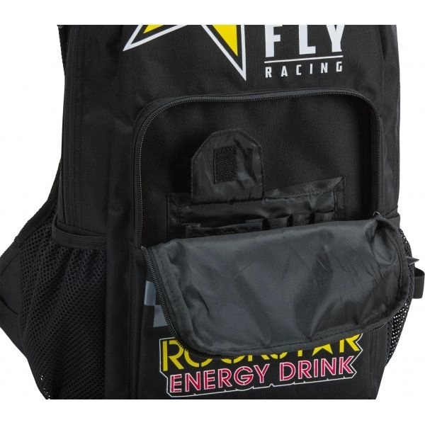 Mochila Fly Jump Rockstar Preto Amarelo