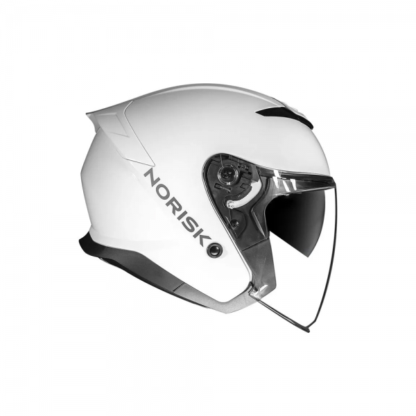 Capacete Norisk City Aberto - Monocolor Branco Brilhante
