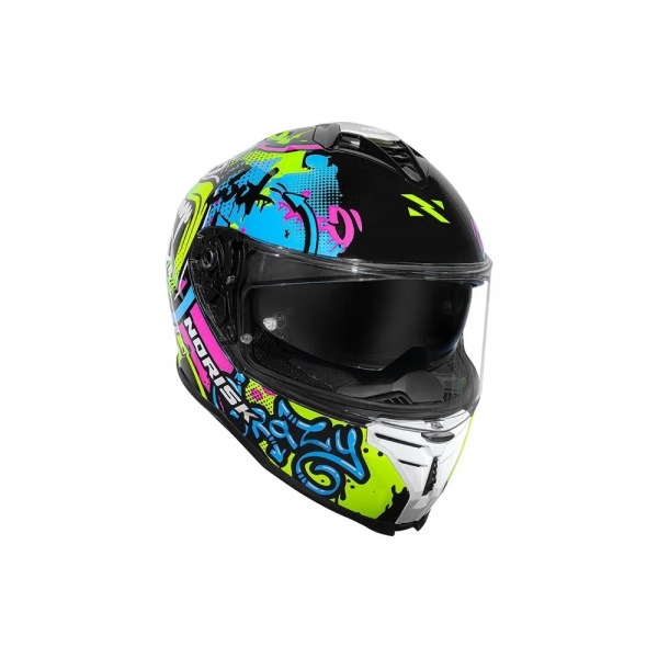 Capacete Norisk Strada II Wow Preto Amarelo Fluo