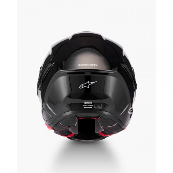 Capacete Alpinestars Sr7 Solid Preto Brilhante
