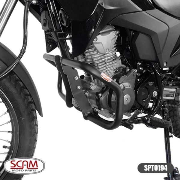 Protetor de motor e carenagem com Pedaleira Scam honda XRE 190 2016+