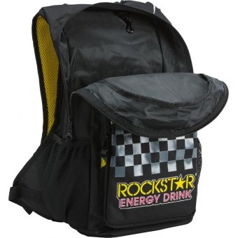 Mochila Fly Jump Rockstar Preto Amarelo