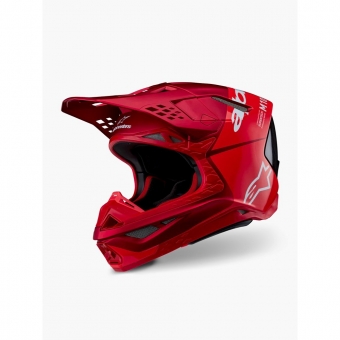 Capacete Alpinestars SM10 Flood Vermelho Fluo
