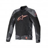 Jaqueta Alpinestars T Sp X Superair - Cinza Camo Vermelho Fluo