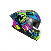 Capacete Norisk Strada II Wow Preto Amarelo Fluo
