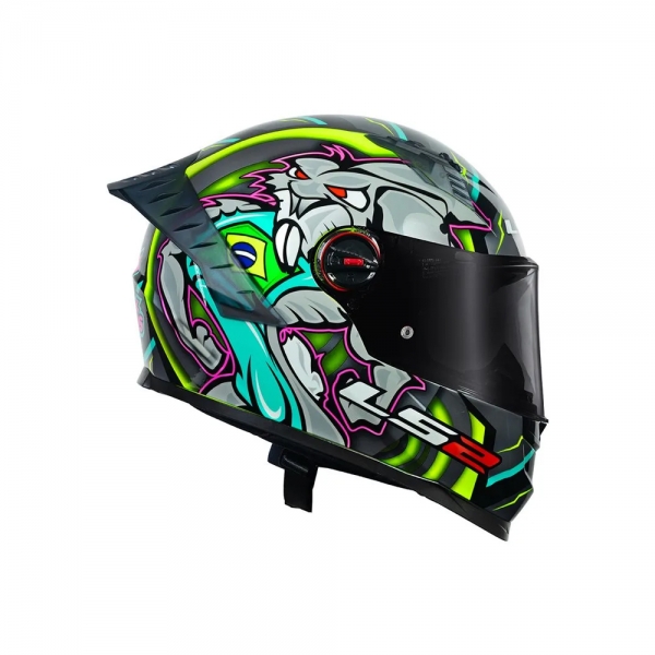 Capacete LS2 FF358 Pro Alex Barros Titanium