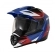 Capacete X11 Crossover Adventure - Azul/Vermelho/Branco
