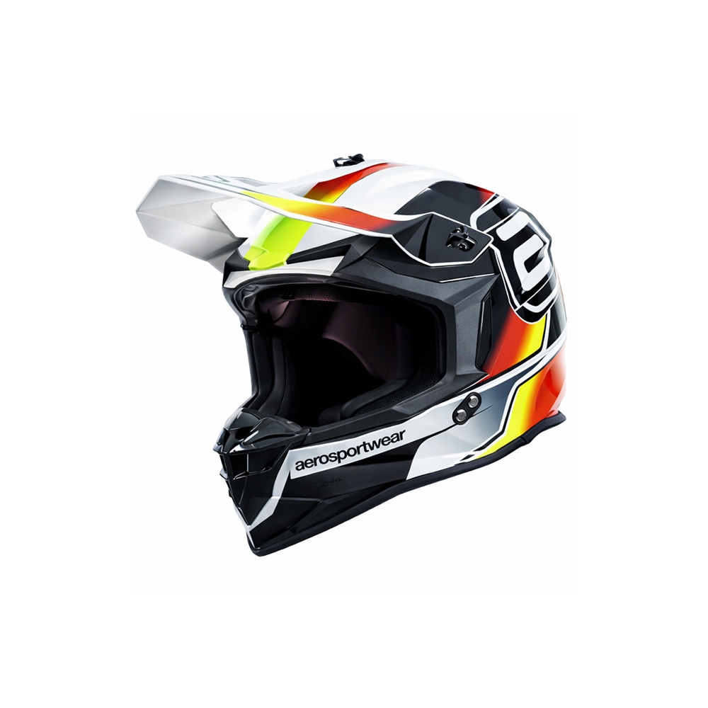 Capacete ASW R3 - Pure Branco Preto Vermelho