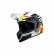 Capacete ASW R3 - Pure Branco Preto Vermelho