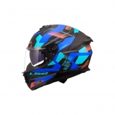 Capacete LS2 FF808 Stream II Mika - Azul Preto
