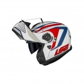 Capacete LS2 Strobe II FF908 - Phantom Branco Vermelho Azul