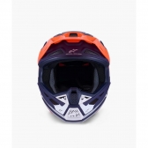 Capacete Alpinestars SM7 - Core Laranja Azul Fosco