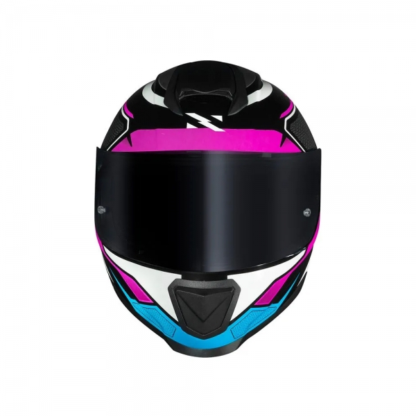 Capacete Norisk Razor - Speedmax Preto Branco Rosa