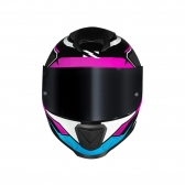 Capacete Norisk Razor - Speedmax Preto Branco Rosa