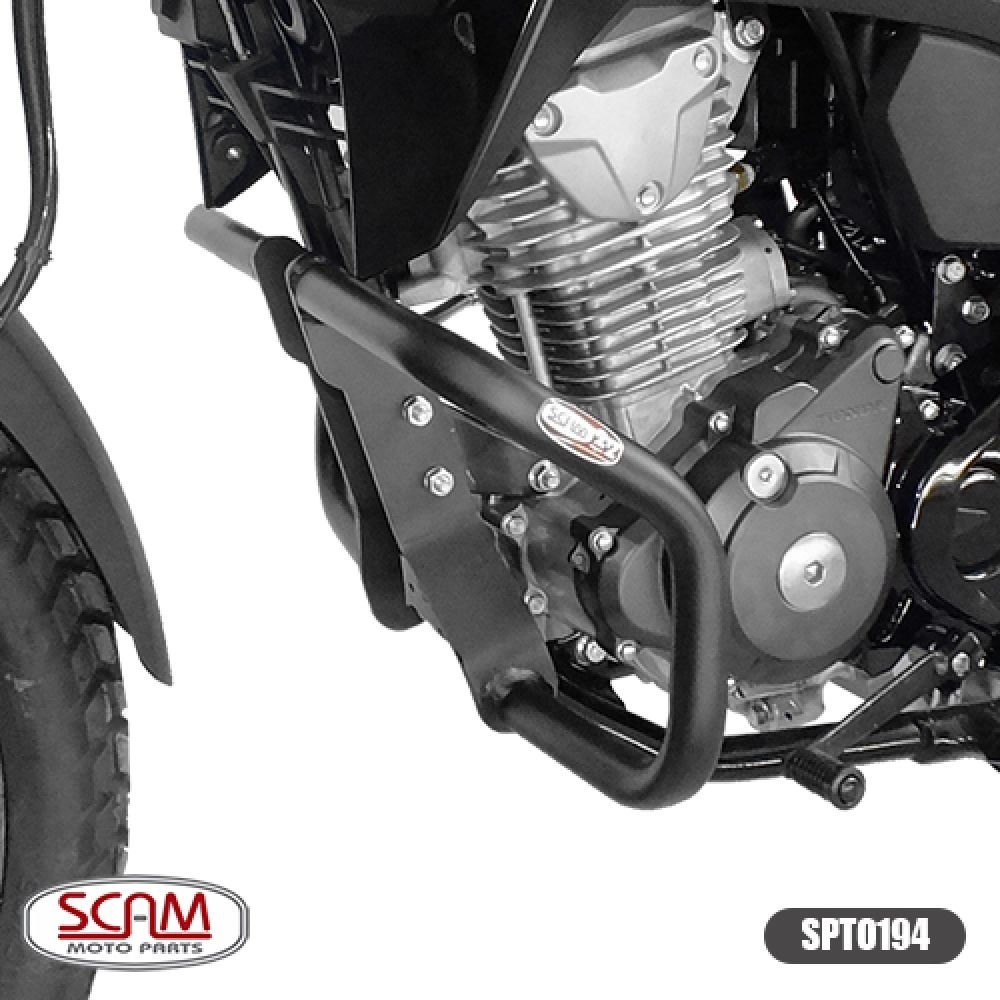 Protetor de motor e carenagem com Pedaleira Scam honda XRE 190 2016+