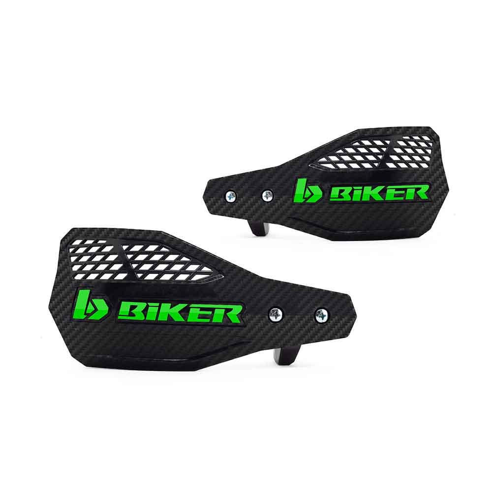 Protetor De Mão Biker Carbon A1R - Preto/Verde