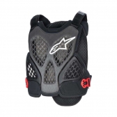 Colete Alpinestars A6 Plasma Chest Protector Preto Vermelho