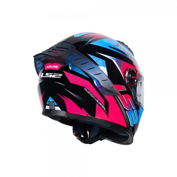 Capacete LS2 FF358 Pro Airline Azul Roxo