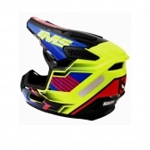 Capacete IMS One Vision Pro - Azul Fluor Vermelho