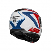 Capacete LS2 Strobe II FF908 - Phantom Branco Vermelho Azul