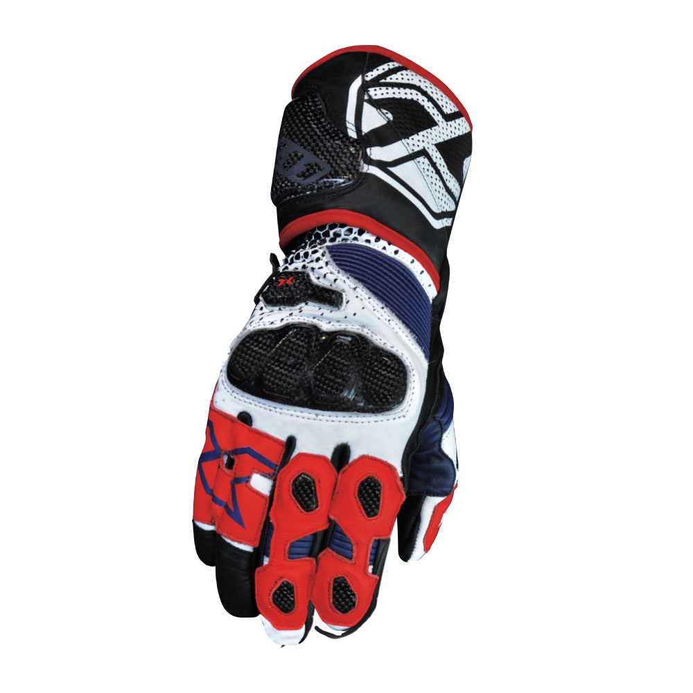 Luva X11 Racing Carbon Tricolor