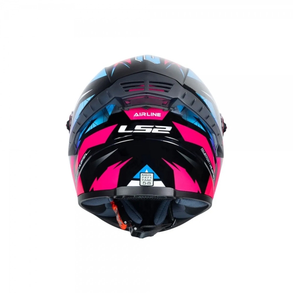 Capacete LS2 FF358 Pro Airline Azul Roxo