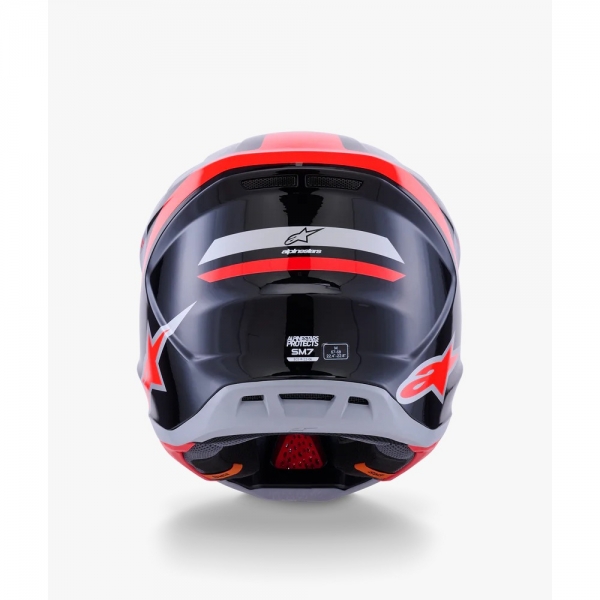 Capacete Alpinestars SM7 - Rise Preto Vermelho