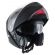 Capacete Helt Hippo Glass Preto Fosco Escamoteável Viseira Solar