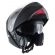 Capacete Helt Hippo Glass Preto Fosco Escamoteável Viseira Solar