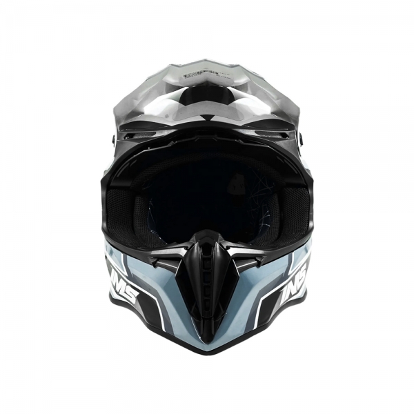 Capacete IMS Revo Edge Trilha Motocross - Branco Preto Cinza