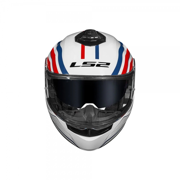 Capacete LS2 Strobe II FF908 - Phantom Branco Vermelho Azul