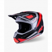 Capacete Alpinestars SM7 - Rise Preto Vermelho
