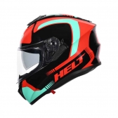 Capacete Helt Avant Glass - Kandux Vermelho/Verde