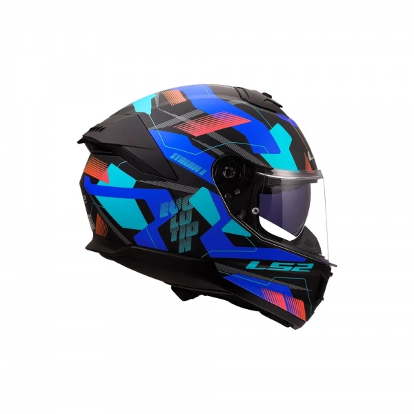 Capacete LS2 FF808 Stream II Mika - Azul Preto